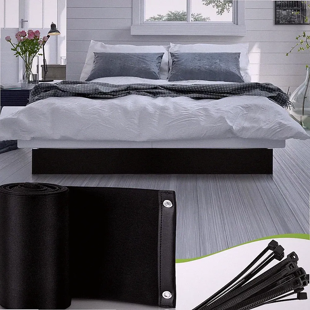 126 x 6'' Toy Blocker for Under Bed with 10 Black Nylon Zip Ties for Pets Dog