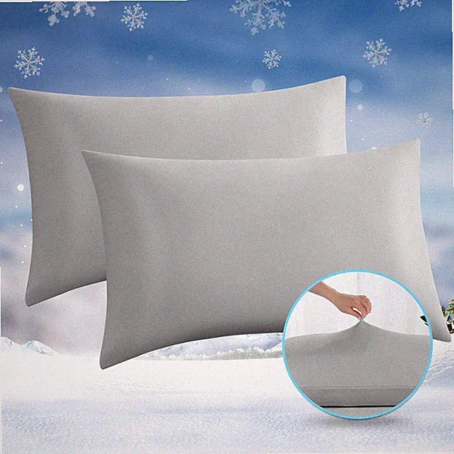 2 Pack Cooling Pillow Cases, Arc-Chill Q-Max 0.5 Stretch Cooling Pillowcases for