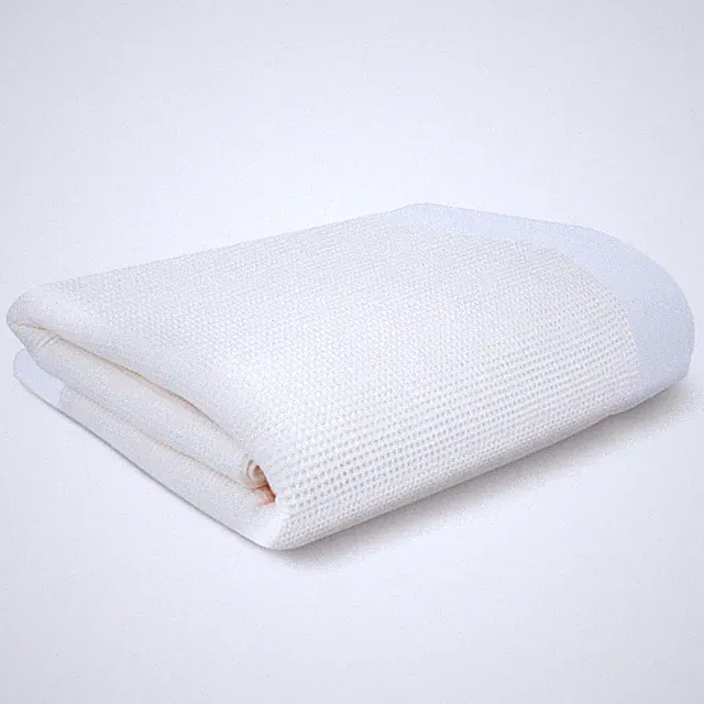 Baby Morgan Thermal Waffle Blanket with Nylon or Satin Trim - 50”x60” Throw NEW