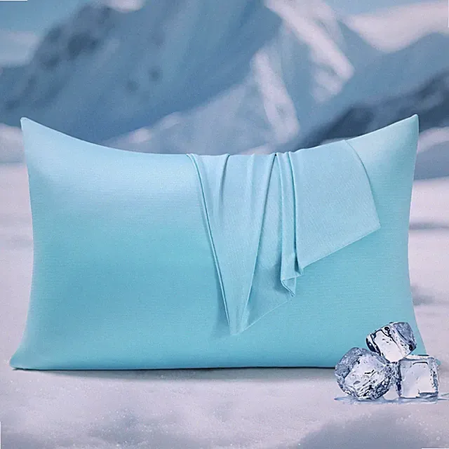 Cooling Pillow Cases for Hot Sleepers, Clean Fabric Silver Infused Cooling Pi...