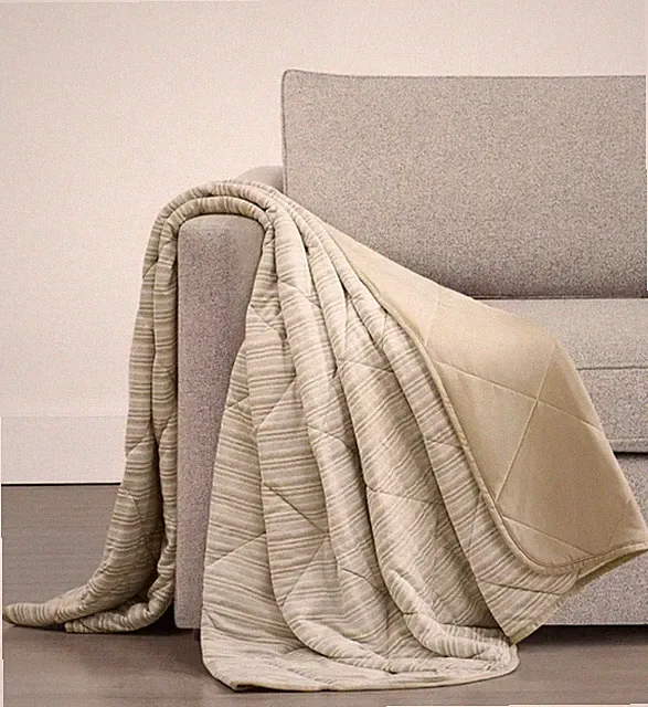 Cooling Throw Blanket 60"x70" – Reversible Quilted Plush, All-Season Comfort