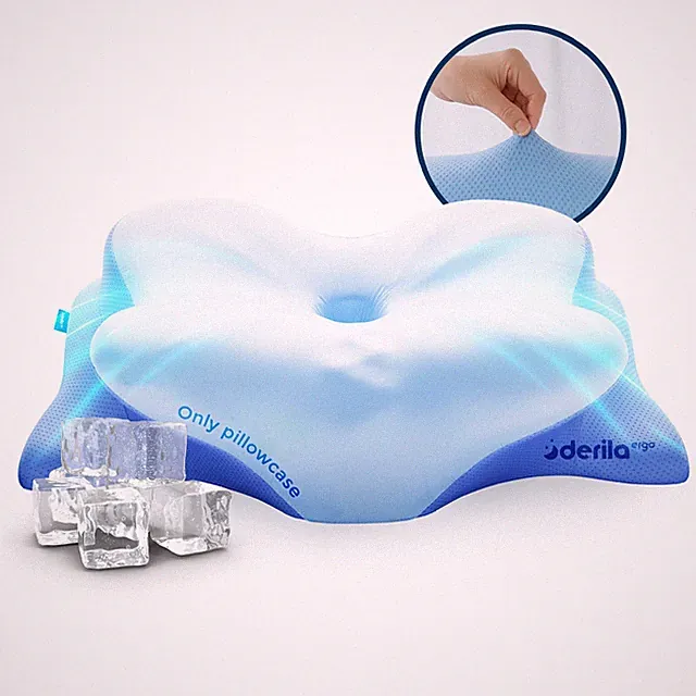 Derila Ergo Pillowcase - Cervical Neck Pillow Memory Foam Pillow Case (1 count)