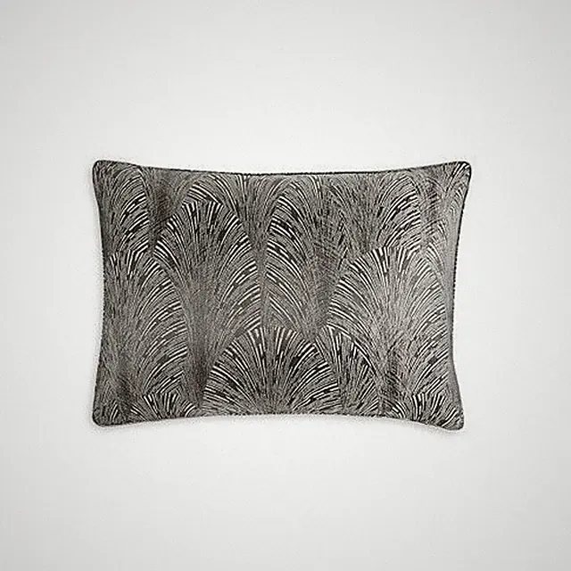 Hudson Park Collection Metallic Deco Fan 36x20 Decorative Pillow Sham King Size
