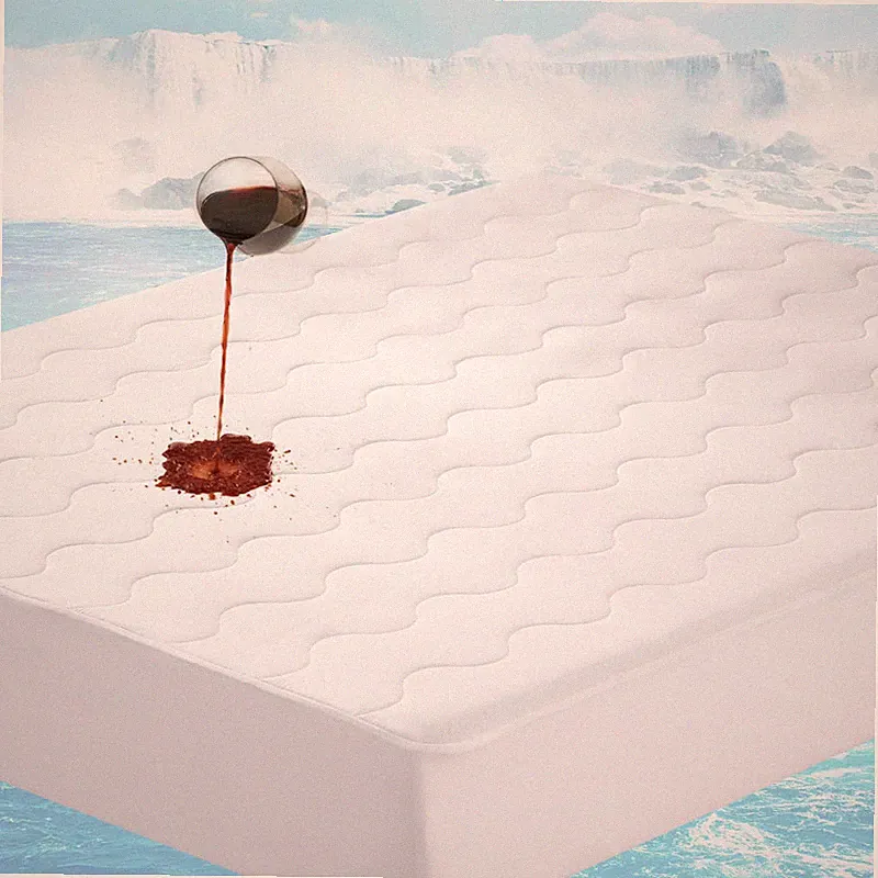 Luxe Linen Premium Cooling Mattress Pad Instant Cool Cal King For Hot Sleepers