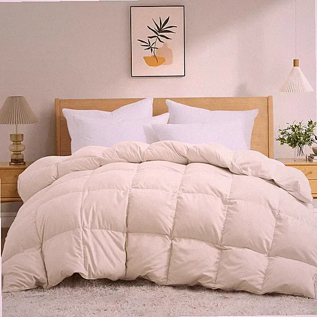 Luxury Queen Size Down Comforter - Ultra Soft All Season Duvet Insert