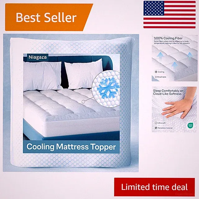 Niagara Cooling Full Mattress Topper - Quilted & Breathable for Ultimate Comfort