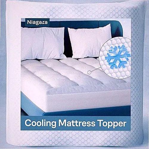 Niagara Cooling Mattress Topper - Pillow Top Mattress Cover Queen Cooling Fiber