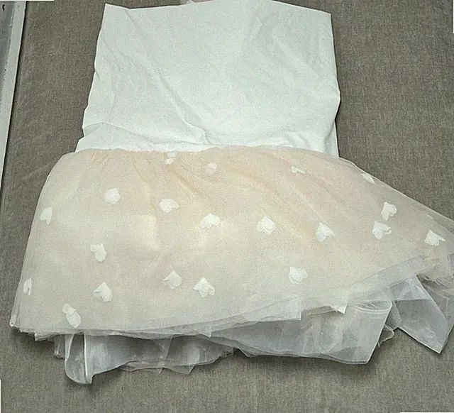 Pottery Barn Kids Monique Lhuillier Ethereal Tulle Butterfly Blush Twin Bedskirt