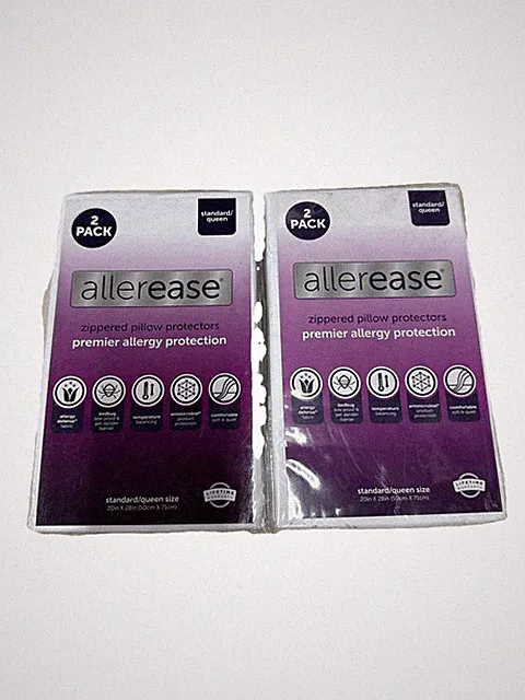 Set of 2 Standard/Queen AllerEase Pillow Protectors - 2 Pack