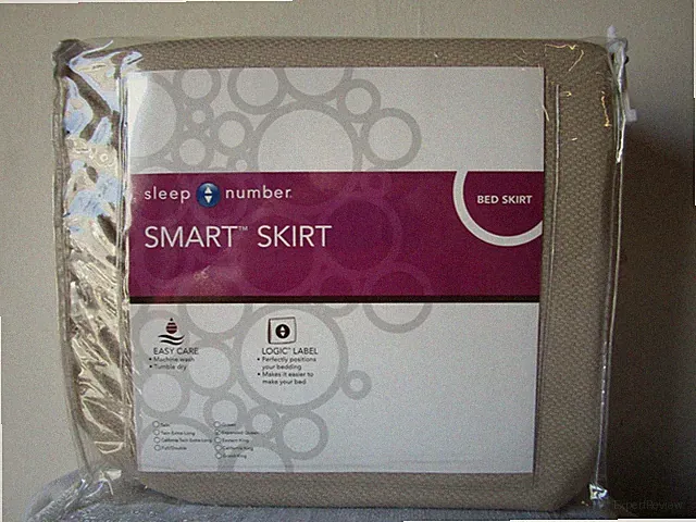 Sleep Number Smart Bed Skirt Sand Expanded Queen Mattress Box Spring FlexFit New