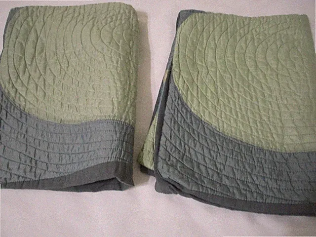 Standard pillow shams quilted by Studio by JC Penney geometric design