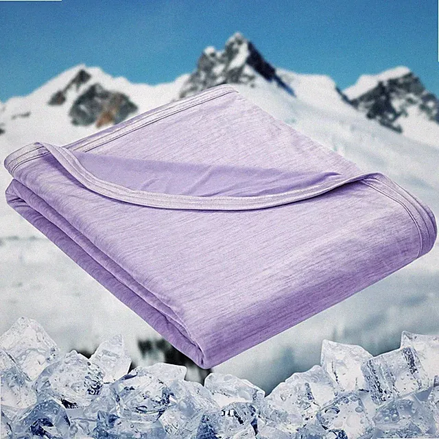 Summer Blanket Thin Lightweight Breathable Soft Double Side Enhanced Cooling