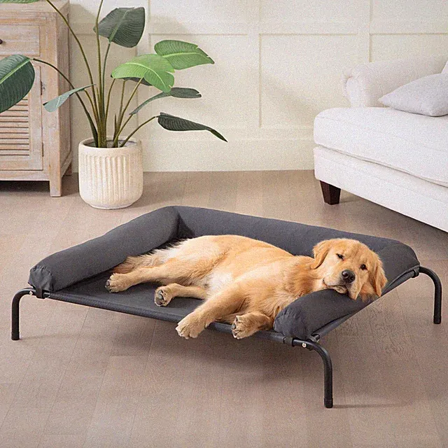 WESTERN HOME Cooling Elevated Dog Bed for Large Dogs, Portable Indoor & Outdoor